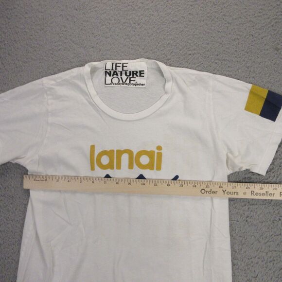 Free City Womens Lanai Hawaii T-Shirt size S? Life Nature Love Surf Beach - Picture 7 of 8